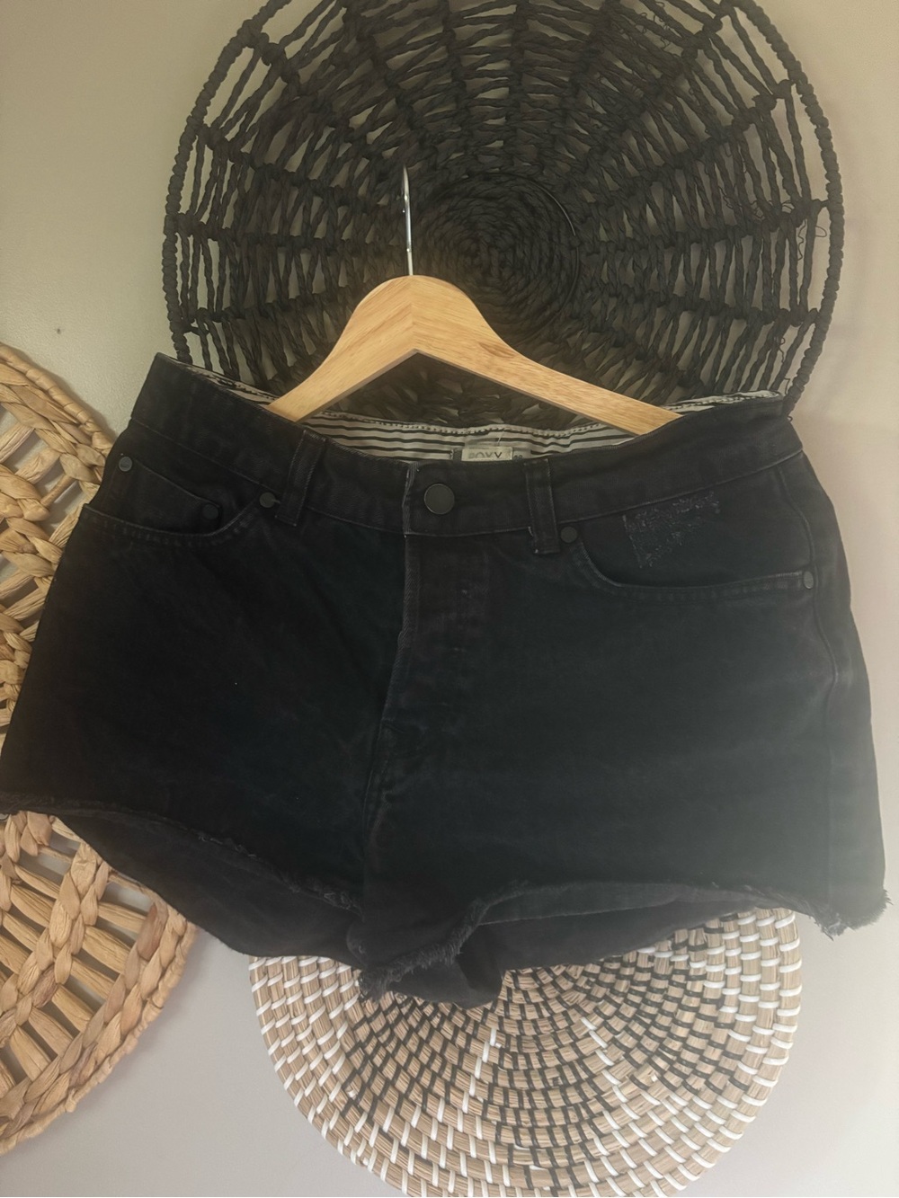 Roxy Black Women's Denim Shorts - Classic High-Rise